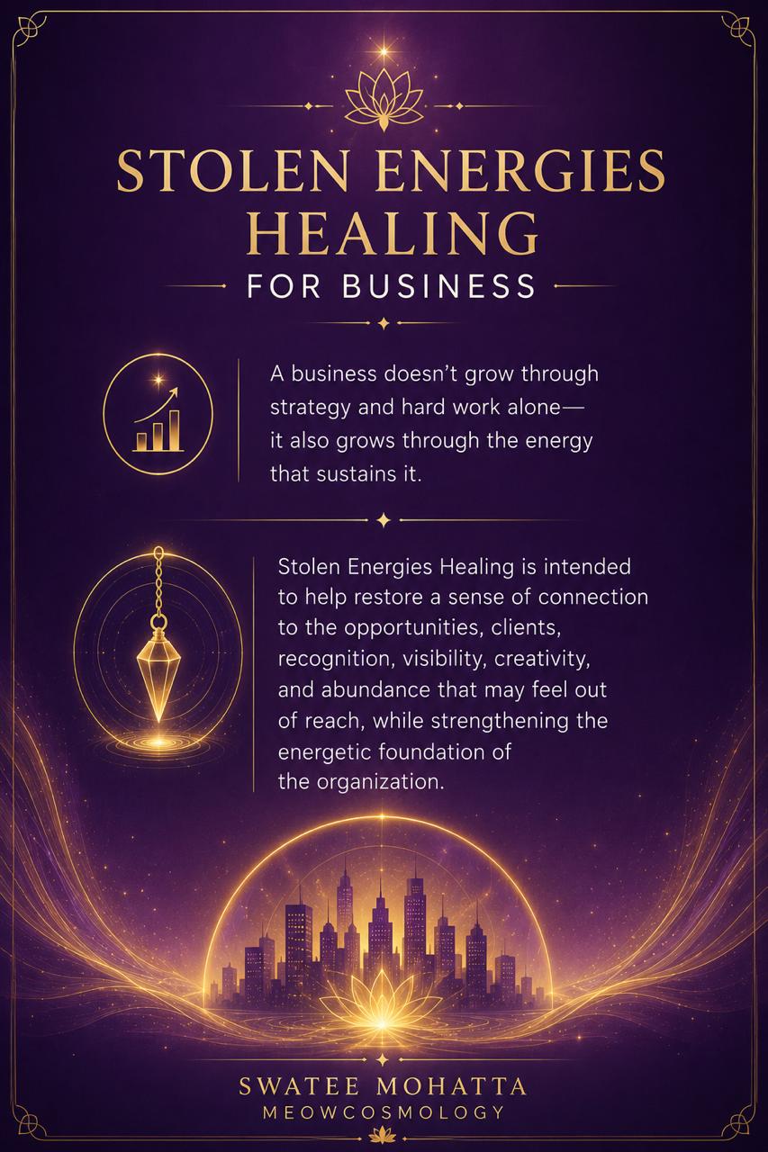 Stolen Energies for Business Workshops by Swatee Mohatta