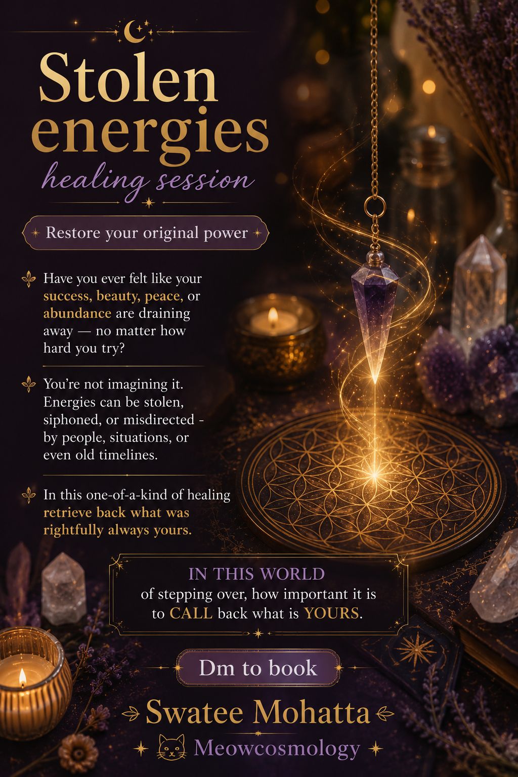 Stolen Energies Healing Session by Swatee Mohatta