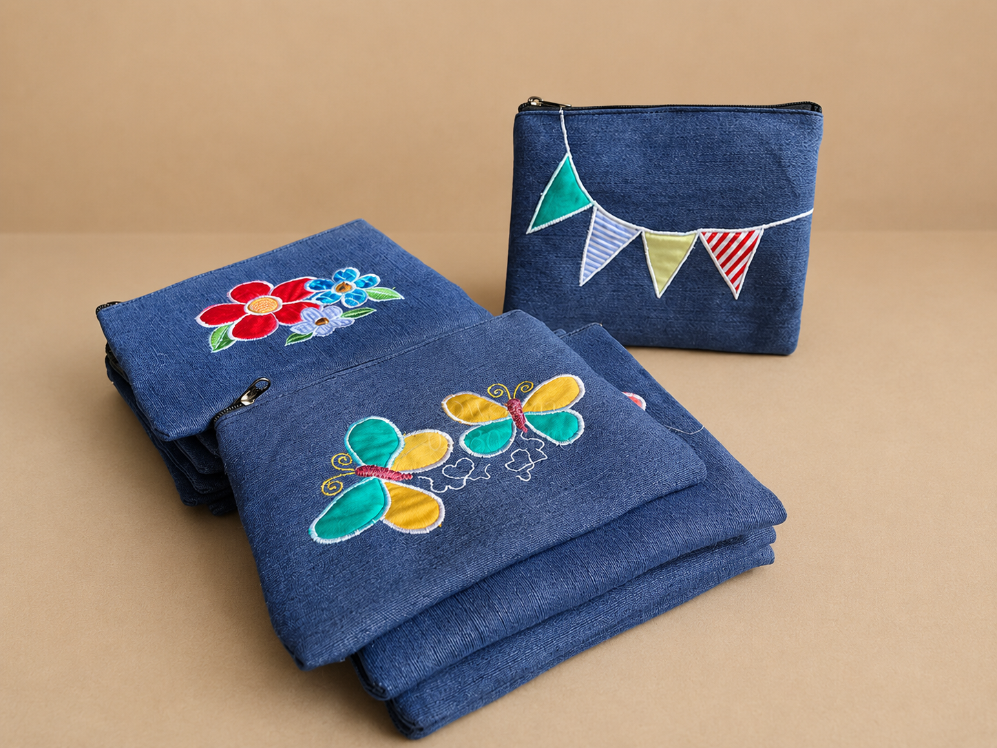 Hand Embroidered Pouch by Swatee Mohatta